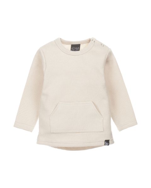 Pocket longsleeve wafel (sand)